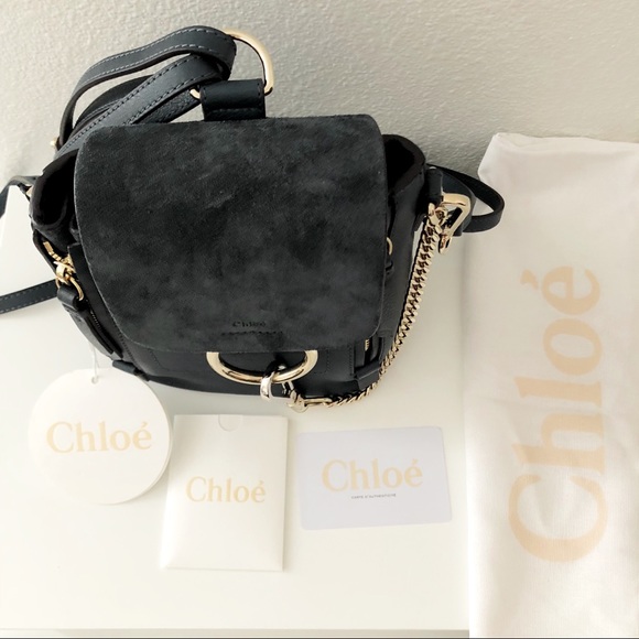 Chloe Faye Mini Backpack Silver Blue - Picture 2 of 8